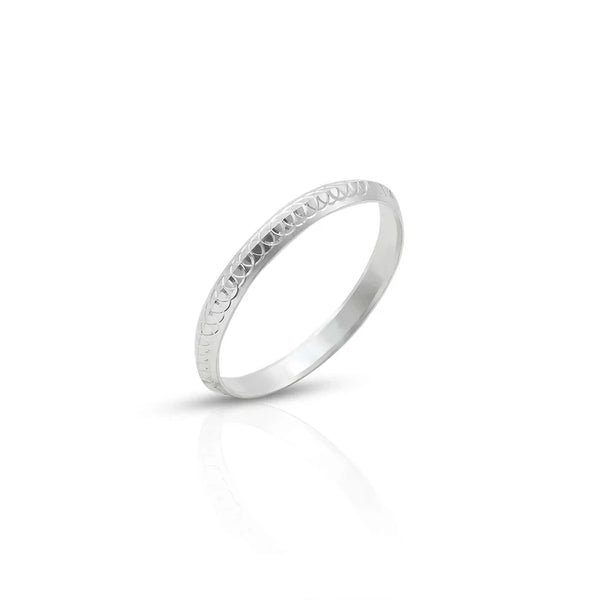 Stylish Inter-circular Design Silver Kada for Boys - Aggarwal jewels
