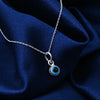 Silver Evil Eye Different Colors Pendant Necklace for Protection - Aggarwal jewels