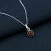 Silver Rudraksha Classic Round Pendant - Aggarwal jewels