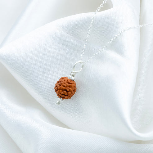 Silver Rudraksha Classic Pendant - Aggarwal jewels