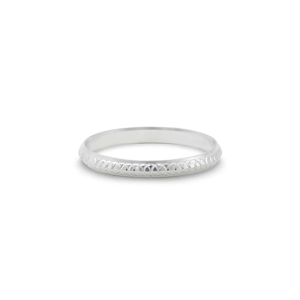 Stylish Inter-circular Design Silver Kada for Boys - Aggarwal jewels