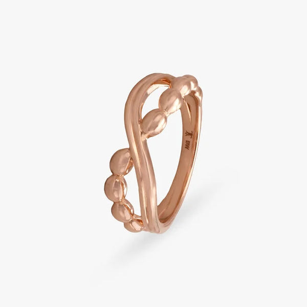 Sphere Chic Gold Finger Ring - Aggarwal jewels
