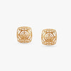 Enchanted Grid Gold Stud Earrings - Aggarwal jewels
