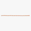 18kt rose gold charm bracelet with oval and round bead links