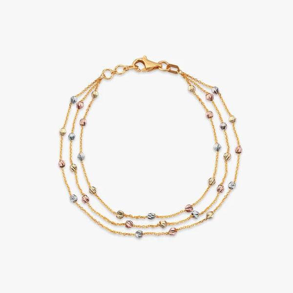 Tria Flow Gold Bracelet - Aggarwal jewels