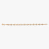 Tria Flow 18kt gold bracelet chain with small blue and white stones and link detail