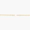 22K yellow-gold flowerbud chain bracelet, split view of clasp and links