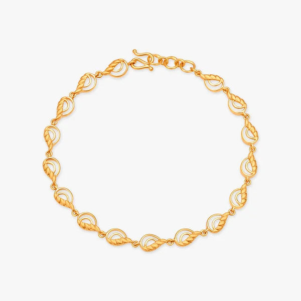 Wavy Gold Bracelet - Aggarwal jewels