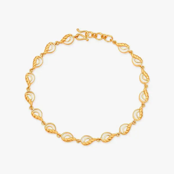 Wavy Gold Bracelet - Aggarwal jewels