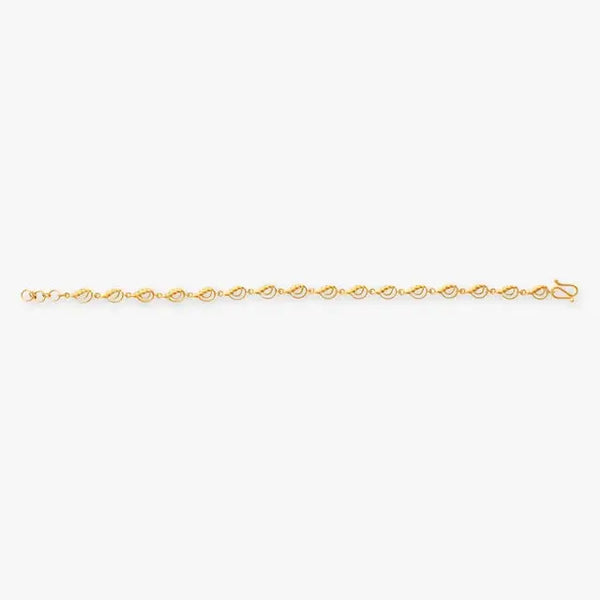 Wavy Gold Bracelet - Aggarwal jewels