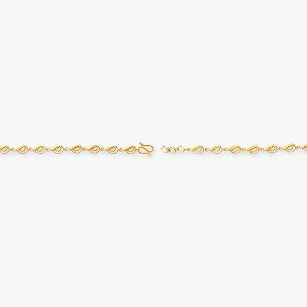 Wavy Gold Bracelet - Aggarwal jewels