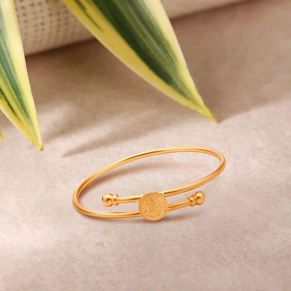 Traditional Temple Gold Bangle - Aggarwal jewels