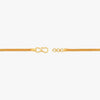Gold bracelet with textured bar chain and hook clasp detail, yellow gold tone