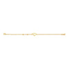 Winsome Dual Heart Gold Bracelet - Aggarwal jewels