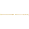 Winsome Dual Heart Gold Bracelet - Aggarwal jewels