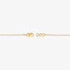 Gold-tone geometric bracelet clasp and connected chain with small link motifs