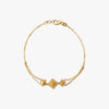 Pyramid Elegance Gold Bracelet - Aggarwal jewels