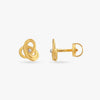 Play Loop Gold Stud Earrings for Kids - Aggarwal jewels