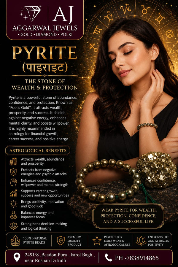 Energised Raw Pyrite Bracelet - 10x Stronger - Aggarwal jewels