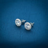 Sterling Silver American Diamond Earrings - Aggarwal jewels