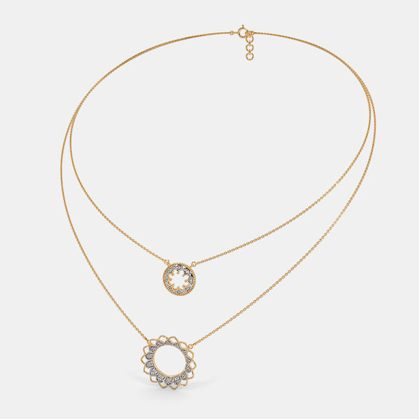 The Circle Around Petal Necklace - Aggarwal jewels