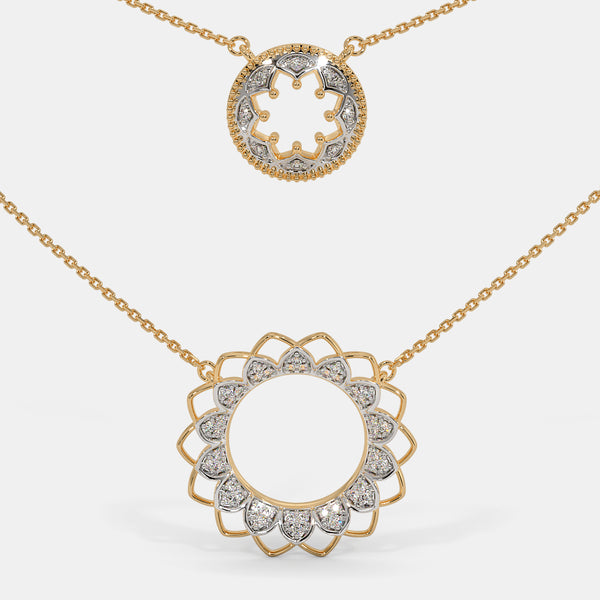 The Circle Around Petal Necklace - Aggarwal jewels