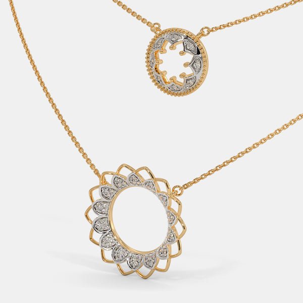 The Circle Around Petal Necklace - Aggarwal jewels