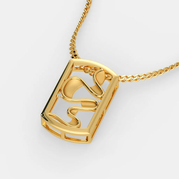 The Techno Abstract Pendant