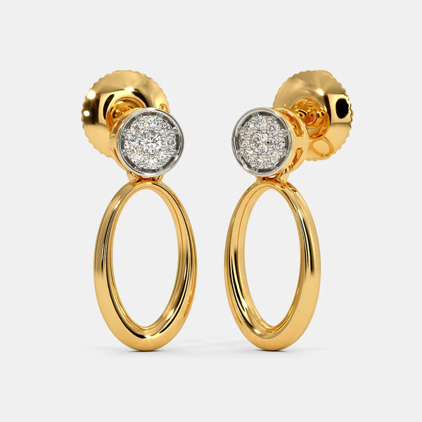 The Ilsa Pave Drops Earrings - Aggarwal jewels