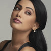 The Baggy Pearl Hoop Earrings - Aggarwal jewels