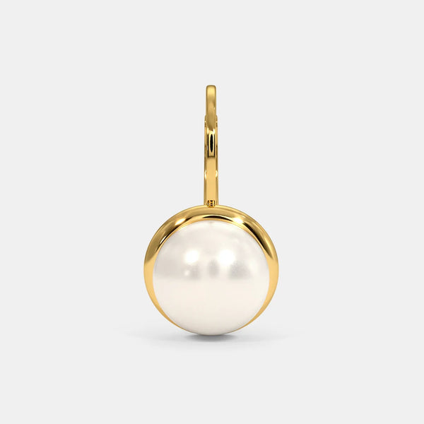 The Baggy Pearl Hoop Earrings - Aggarwal jewels