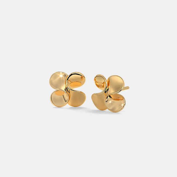 The Tenuous Curl Stud Earrings - Aggarwal jewels