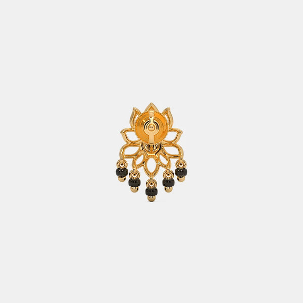 The Ameri Mangalsutra Stud Earrings - Aggarwal jewels