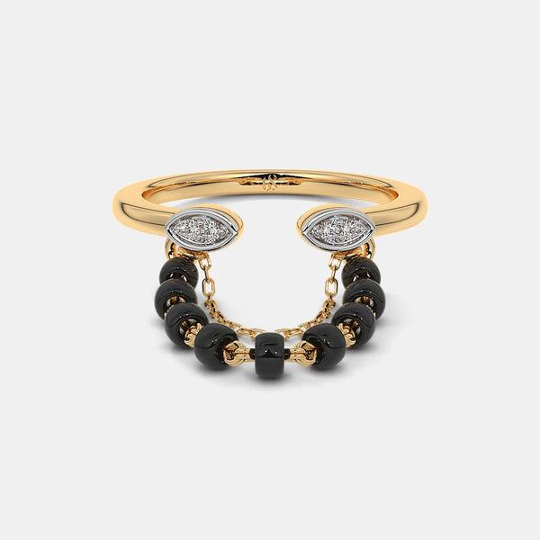 The Saavni Mangalsutra Ring - Aggarwal jewels