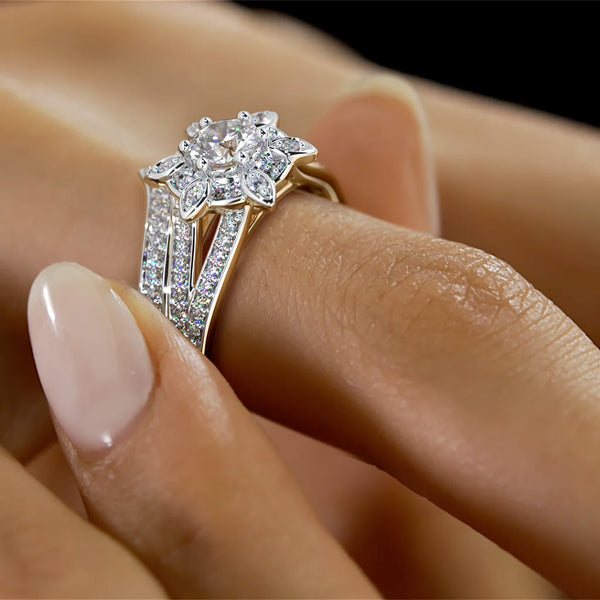 The Bonita Bridal Ring Set - Aggarwal jewels