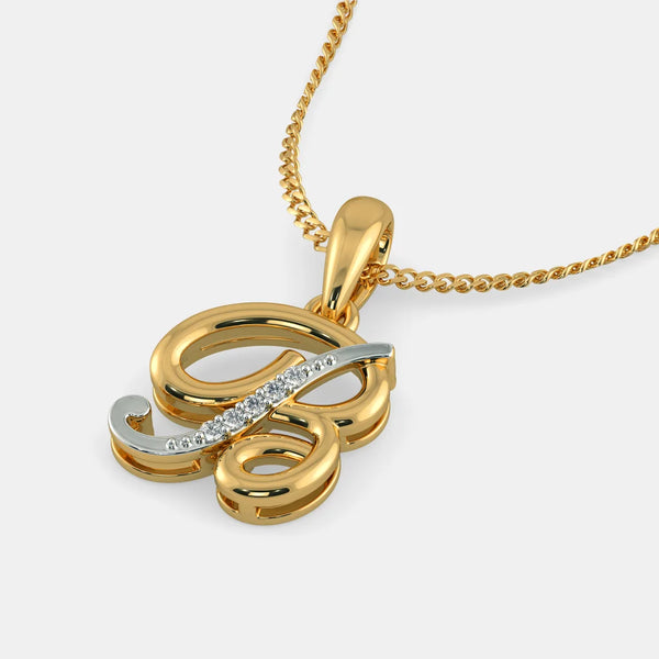The Liham B Pendant - Aggarwal jewels