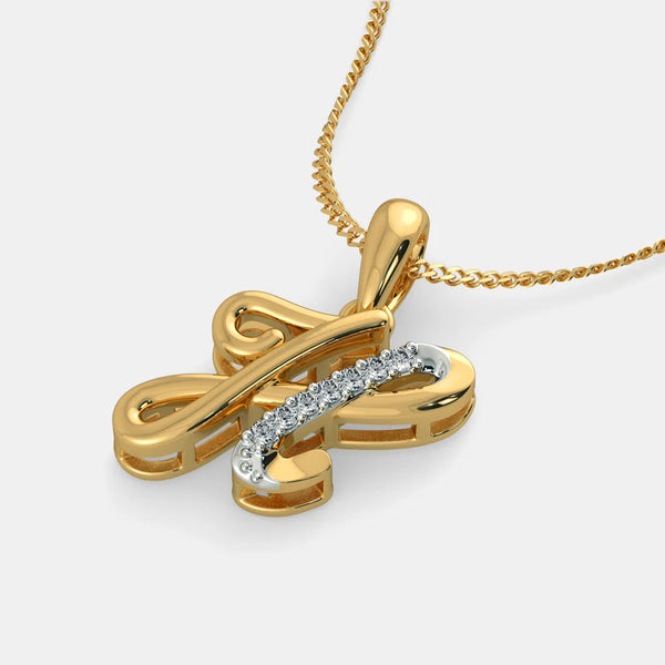 The Liham H Pendant - Aggarwal jewels