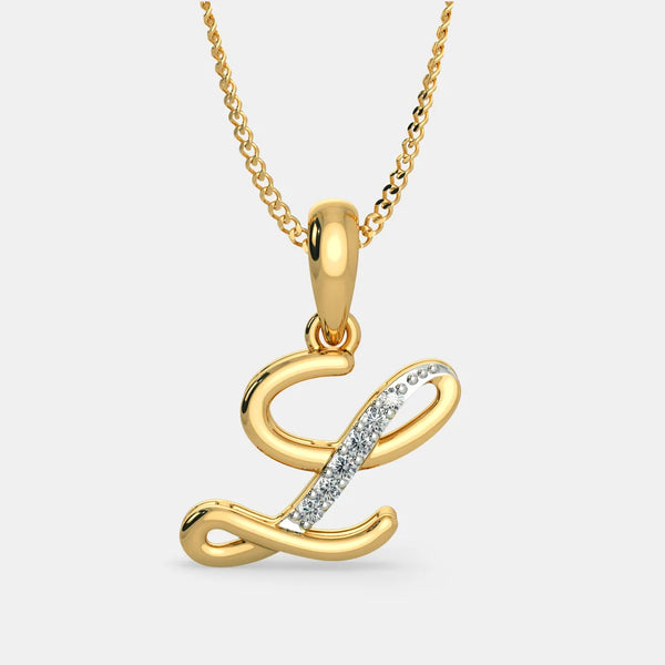 The Liham L Pendant - Aggarwal jewels