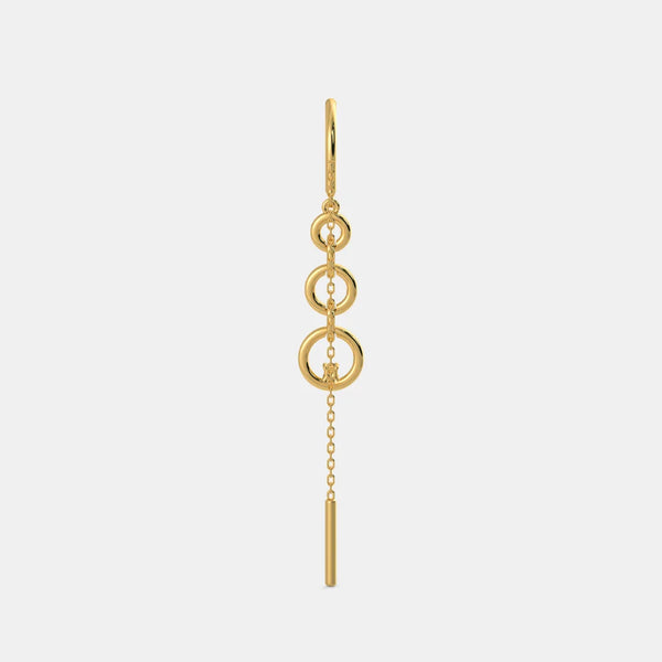 The Sleek Ringlet Sui Dhaga Earrings - Aggarwal jewels