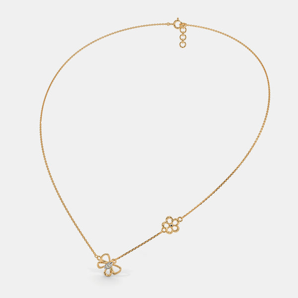 The Flutter And Floral Kids Necklace - Aggarwal jewels