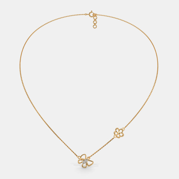 The Flutter And Floral Kids Necklace - Aggarwal jewels