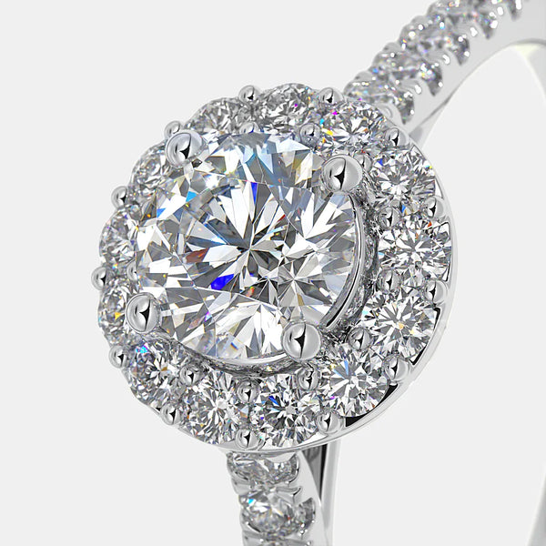 The Floryn Halo Ring - Aggarwal jewels