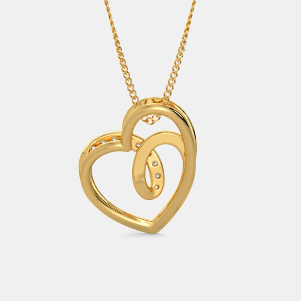The Twisted Heart Pendant - Aggarwal jewels