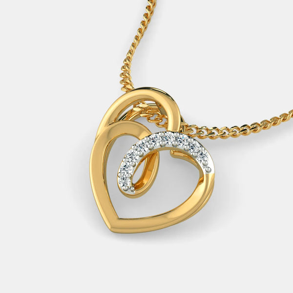 The Twisted Heart Pendant - Aggarwal jewels