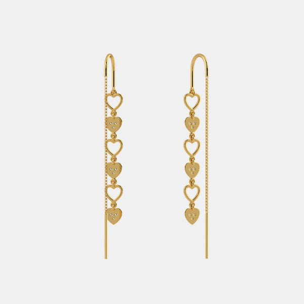The Joyous Heart Drop Earrings - Aggarwal jewels
