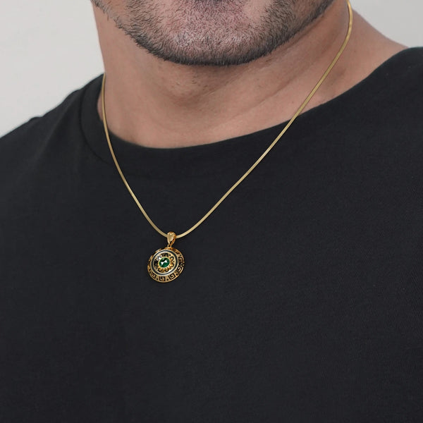 The Viridian Pendant For Him - Aggarwal jewels
