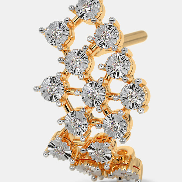 The Cherish J Hoop Earrings - Aggarwal jewels