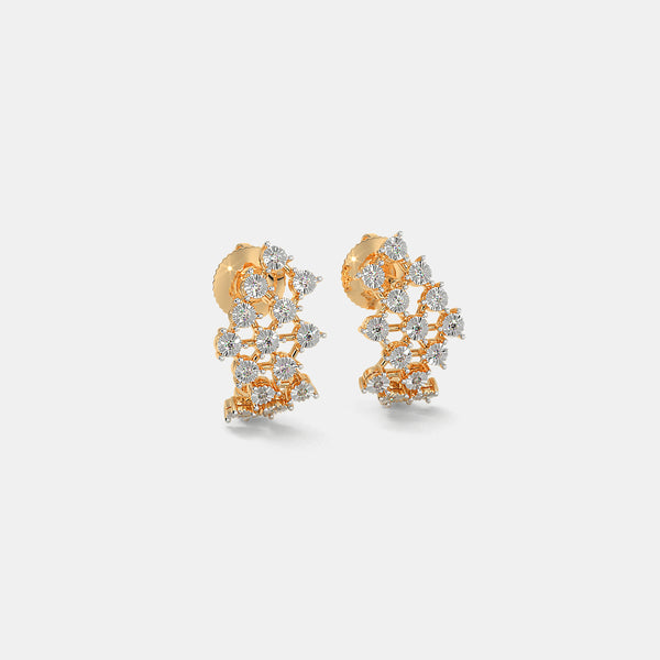 The Cherish J Hoop Earrings - Aggarwal jewels