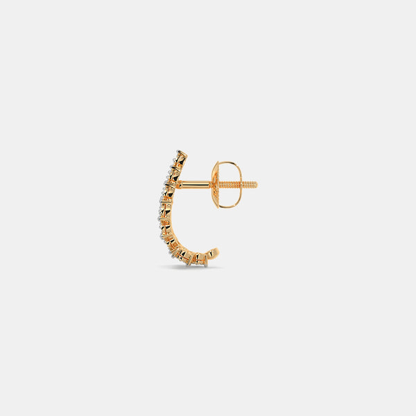 The Cherish J Hoop Earrings - Aggarwal jewels