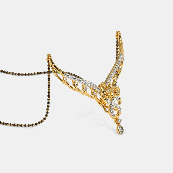 The Astikya Convertible Mangalsutra Pendant - Aggarwal jewels